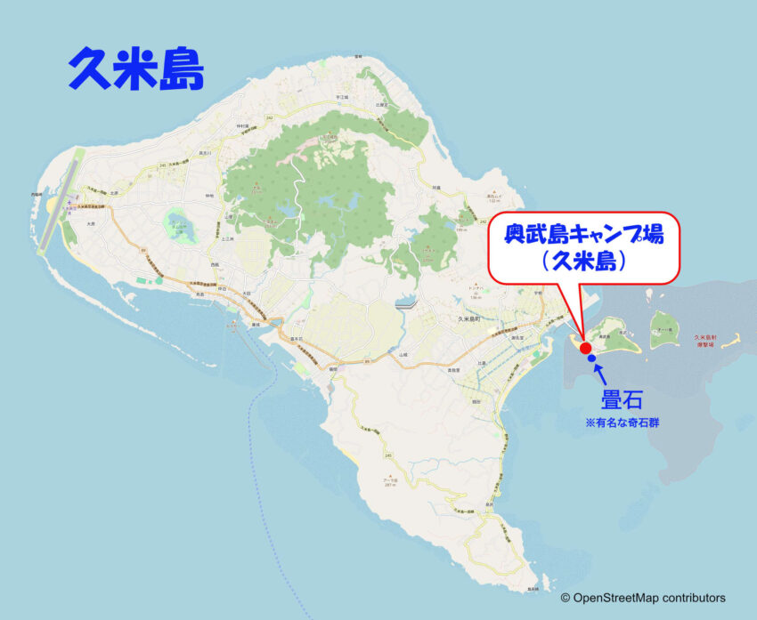 奥武島キャンプ場：マップ